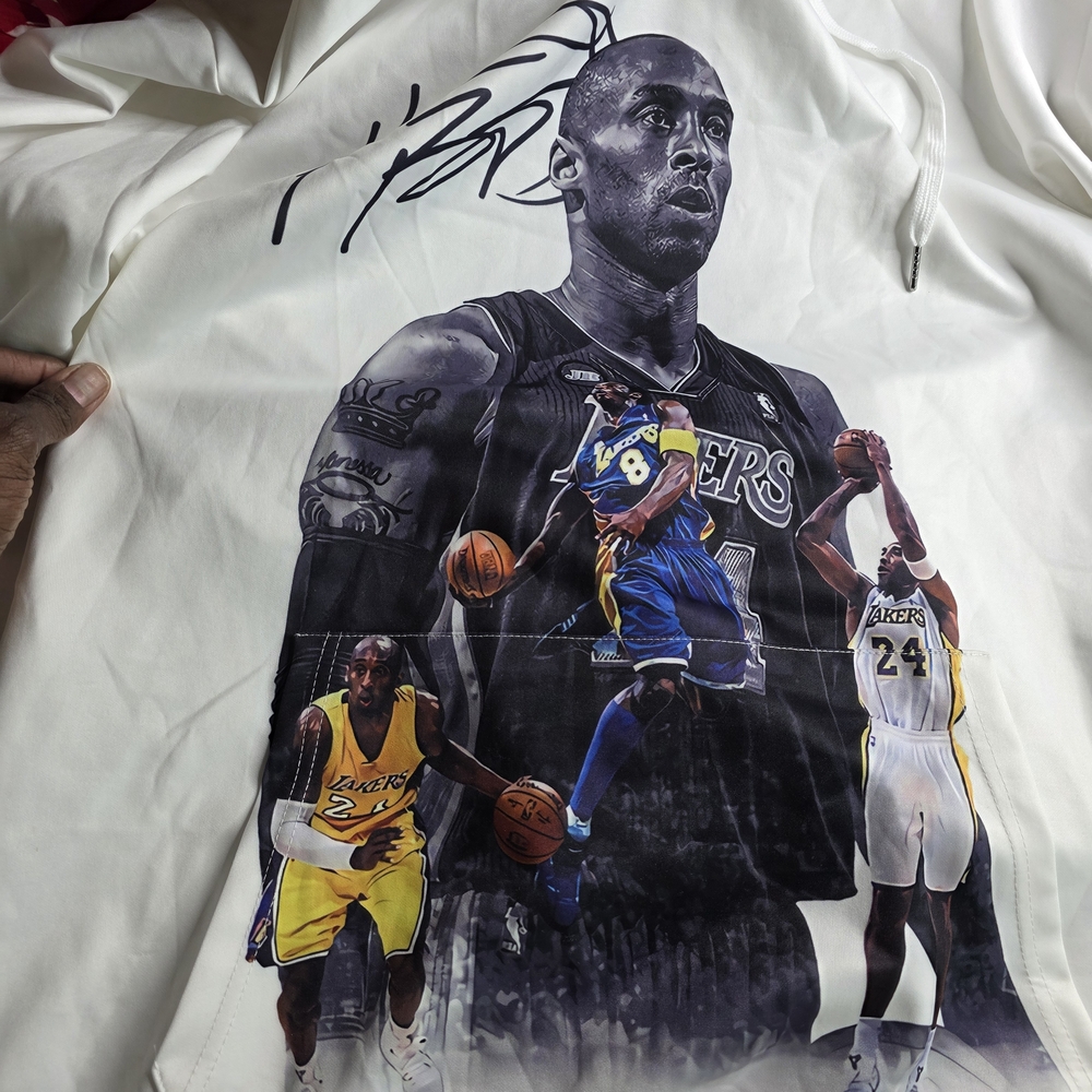 Kobe Bryant Hoodie, Los Angeles Basketball The Legend Black Mamba Sweatshirt P1